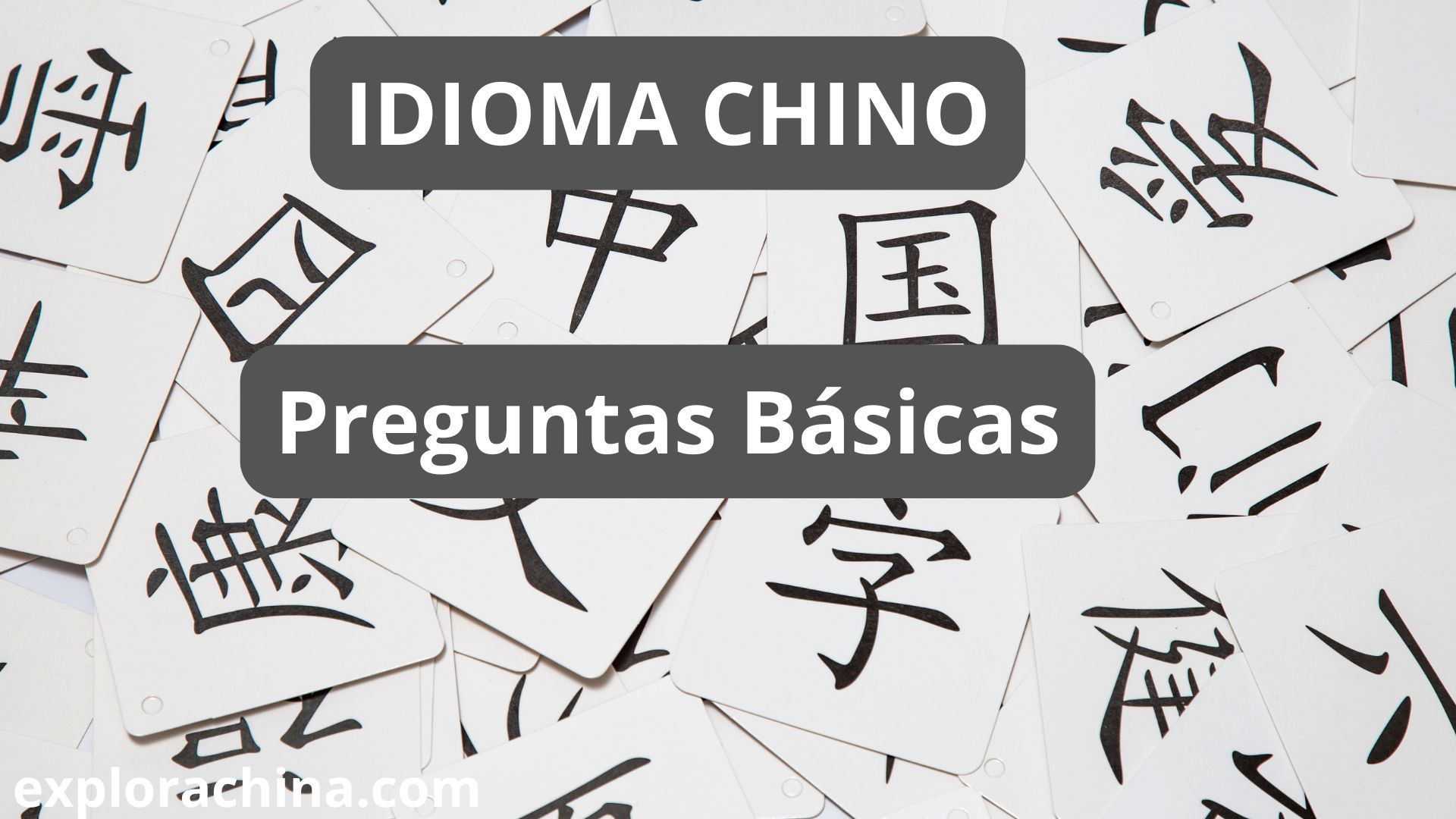 preguntas basicas en idioma chino